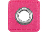 1 Ösen Patch für Kordeln Lederimitat pink